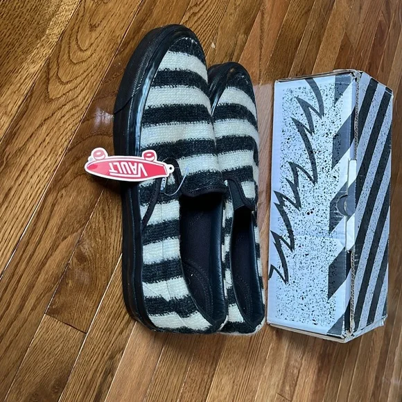 NEW Vans x Concepts Men's Black Concepts X Og Classic Slip-On Lx 'Mohair - Picture 4 of 7